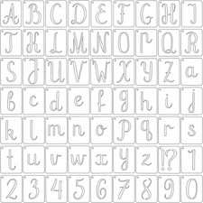 Schablone Buchstaben und