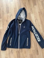 Hollister Jacke M Blau Schriftzug California