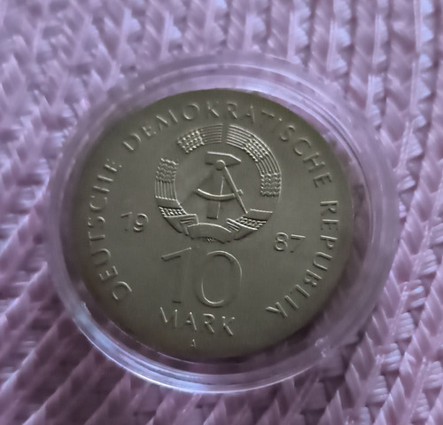 Ddr mark 1987 - 10, gedenkmünze