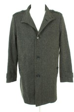 strellson Mantel Kurzmantel Trenchcoat Coat  Wolle Kaschmir Herren Gr.48 