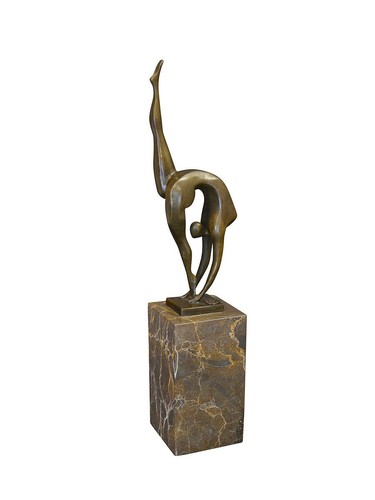 Bronze figur skulptur turnende - bronze,
