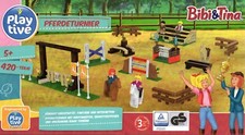 Playtive Clippys Bibi und Tina Pferdeturnier 420Teile Klemmbausteine Reitturnier