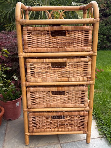 Echtes rattan kommode badregal - echtes, rattan-kommode