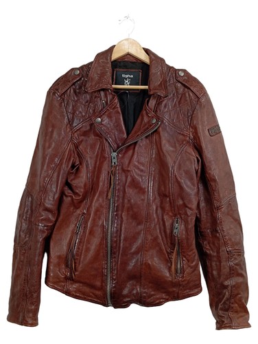Tigha lederjacke herren braun - tigha,