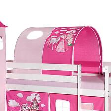 Bettunnel für Hochbett Rutschbett Spielbett Kinderbett in pink/rosa PRINZESSIN