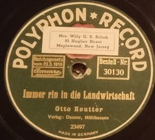 OTTO REUTTER IMMER RIN IN DIE