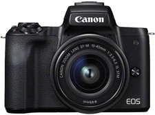 Canon EOS M50 24.1MP DSLR-Kamera EF-M 15-45mm f/3.5-6.3 IS STM Objektiv *Wie neu