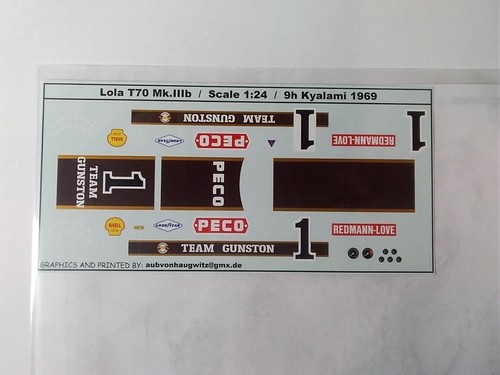 Decals für den lola - für,
