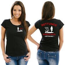 Rettungshunde Mantrailing Damenshirt Damen T-Shirt Hunde Hundeschule Vereine 3