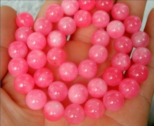 Natürliche 8mm rosa - rosa, jade