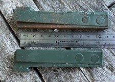 2 x Bankhaken 100 & 110 x 13,5 x 20,6 (26,6) mm - Bankeisen für Hobelbank