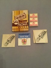 Alte 10 Packung  Aloma + 3 x Globusmen + 1 x  Reklame Eversharp + 2 x  Schick