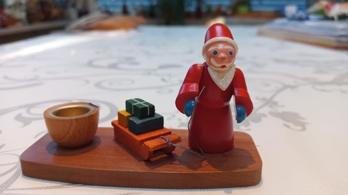 Kerzenhalter nikolaus mit - kerzenhalter,