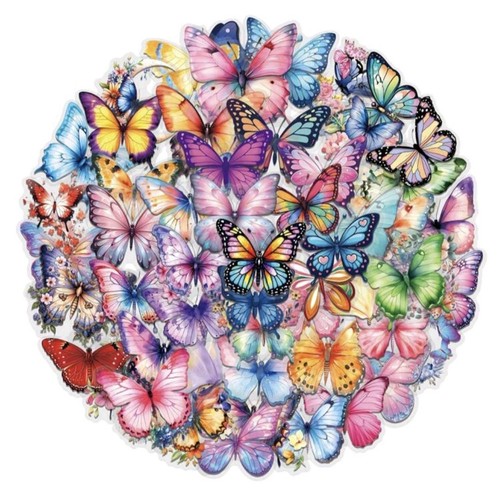 60x schmetterling sticker - 60x, set