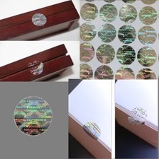 500x Garantiesiegel Hologramm Aufkleber 3D Siegel rund 15mm Garantie Sticker