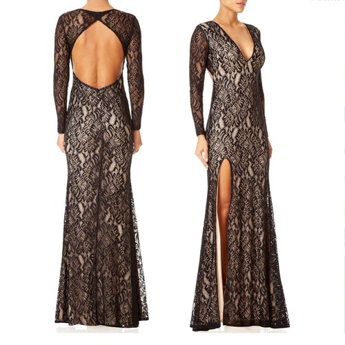 Langes spitzenkleid maxikleid - langes,