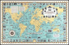 Bildmarke Karte der Navigation und Erkundung 1951 James VINTAGE Poster