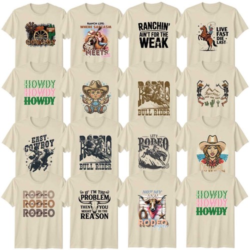 Retro rodeo erwachsene shirt - rodeo,