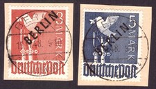 Berlin 3-5 Mk. Schwarzaufdruck