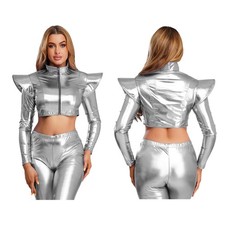 Damen Cropped Jacke Kurz