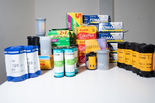 Analog film konvolut - film, |