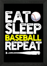 Lustiges gerahmtes BaseBall