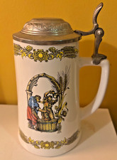 Splugen / Splügen Bierkrug / Krug, SPLUGEN BIER KRUG BECHER MIT DECKEL 