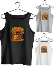 Herren Tank Top Muscle Shirt Der Hamburger Lecker Foodporn ... Burger das mag ic