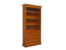 Regal Bücherregal englischer Stil für Bücher und Ordner mit Schuladen - 11504 -