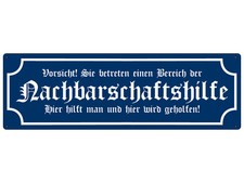 METALLSCHILD Blechschild Retro