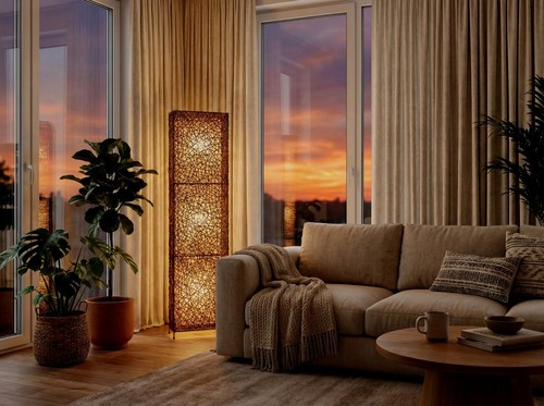 Exklusive rattanlampe - exklusive,