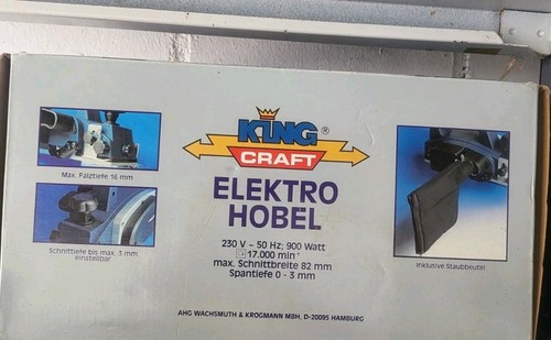 King craft elektrohobel - king,