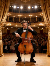 Mattes Cello 4/4 aus Fichte