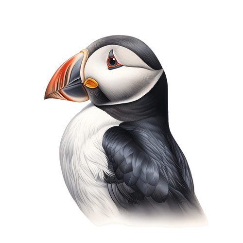 Sticker papageientaucher - 2x,