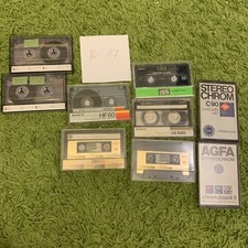 AGFA Paket  Nr. 17 Audiokassetten Leerkassetten Sony HF 60 Maxell XLll-S TDK