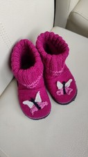 Kitz-Pichler Haus Hütten Schuhe Puschen 100% Schurwolle 785 Butterfly