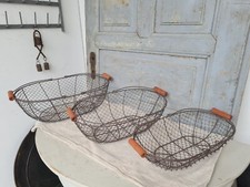 AD5 Drahtkorb mit Henkel | Shabby Landhaus | Obstkorb | Dekokorb | Korb