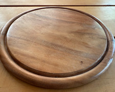 10 Stk. Holzteller*Fleischteller*Holz*Holzbrett*Vesper**Akazie**D30 cm*mit Rille
