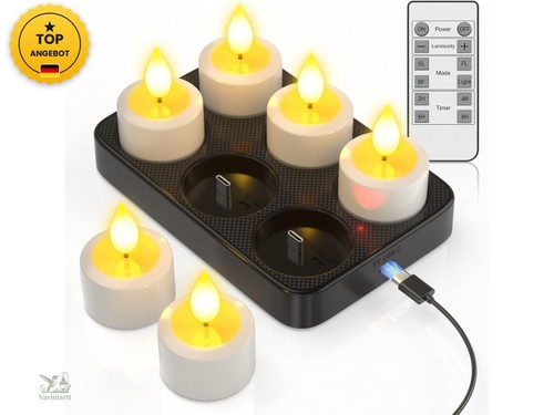 Led teelichter wiederaufladbar - teelichter,