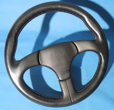 Vintage Lenkrad ATIWE 32 für Porsche, Leder-Lenkrad mit geprägtem Porsche Wappen