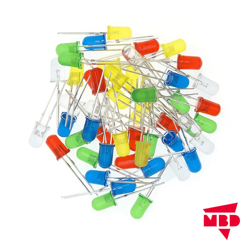 100x led 5mm - 100x, rund