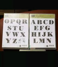 Stampin up Stempelset Gummistempel Morning Post Alphabet Selten benutzt 