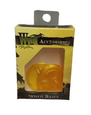 Malifaux: Gold Translucent Bases 40mm (5) - Wyrd Miniatures - Neu OVP #