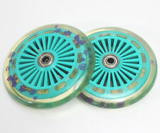 1 Paar Rollen 120 mm wheels für Roller Kinder Scooter 2 Ersatzräder TÜRKIS103005