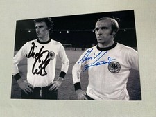 DIETER MÜLLER & ERICH BEER WM 1978 DFB  signed signiertes Foto 10x15 Autogramm 