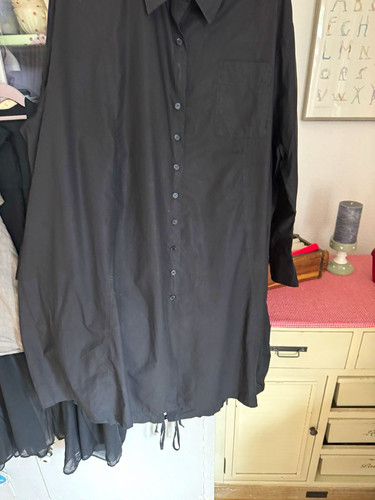 Rundholz damen bluse - damen, schwarz