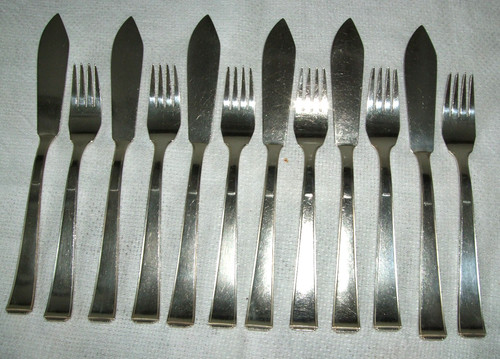 Fischbesteck bauhausstil - fischbesteck,