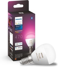 Philips Hue White & Color Ambiance E14 LED Lampe (470 lm), dimmbares LED Leucht