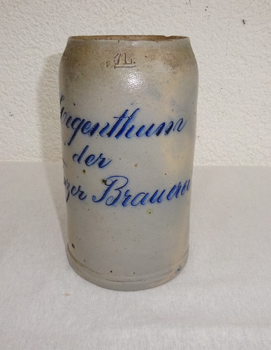Alter bierkrug geritzt - 1,