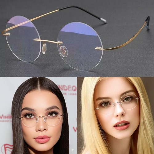 Retro runde lesebrille metall - runde,